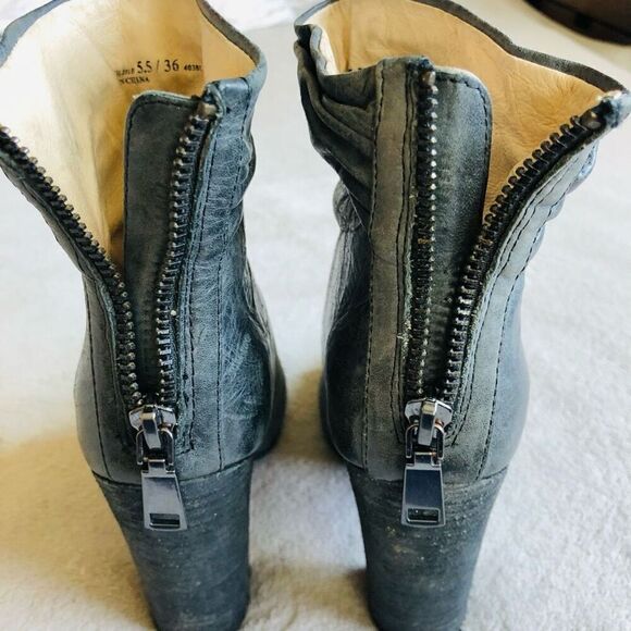 Chinese Laundry by Kristin Cavallari Grey Leather Liam Peep Toe Bootie - Picture 9 of 15